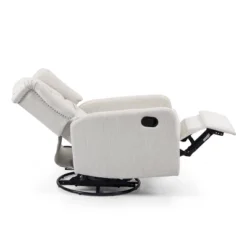 Mohaven Contemporary Tufted Wingback Swivel Recliner - Christopher Knight Home