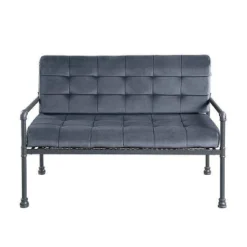 51" Brantley Sandy Gray Finish Loveseat Gray Velvet - Acme Furniture -Lush Living Store GUEST 00ece5b0 c6f8 409c a281 b0818feaaeec