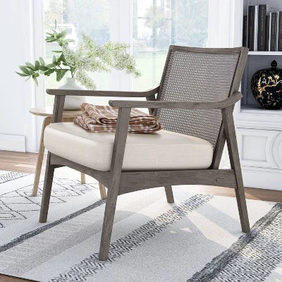 Aurelia Cane Back Accent Chair - HOMES: Inside + Out 7 Aurelia Cane Back Accent Chair - HOMES: Inside + Out - Image 5