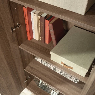 Homeplus 2 Door Farmhouse Storage Cabinet Salt Oak - Sauder 6 Homeplus 2 Door Farmhouse Storage Cabinet Salt Oak - Sauder - Image 4