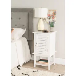 Damien Shutter Door Table White - Powell Company -Lush Living Store GUEST 0191d9cf 1625 4dc5 80f2 0f091284551a
