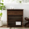 Transitional 2 Door Window Pane Accent Cabinet Dark Walnut - Saracina Home -Lush Living Store GUEST 026fbc7a 3a75 4542 ae29 d4ab594bb350