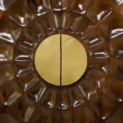 Contemporary Carved Mango Wood Cabinet Brown - Olivia & May -Lush Living Store GUEST 02ec5e29 ef39 4452 b0d1 67d24531db95