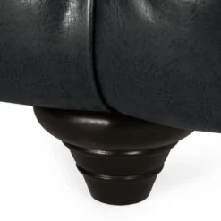 Sagewood Contemporary Faux Leather Tufted 3 Seater Sofa Midnight Black/Dark Brown - Christopher Knight Home -Lush Living Store GUEST 03054bd5 5189 4a46 8c76 66976bb874a4