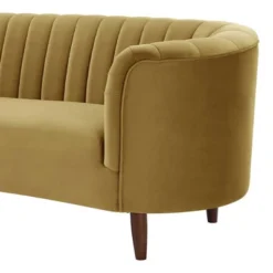 71" Millephri Loveseat Olive Yellow Velvet - Acme Furniture -Lush Living Store GUEST 030e49fa 46d2 4ff7 9f6f dcd7e346e344