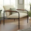 Boulevard Cafe Metal Accent Lounge Chair Ivory - Sauder -Lush Living Store GUEST 03300538 4356 456a 921e 01bde55f5a1d
