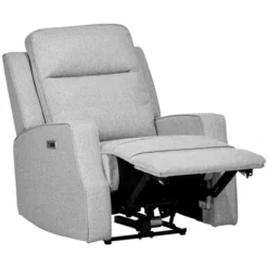 HOMCOM Electric Power Recliner Armchair With USB Charging Station, Sofa Recliner With Linen Upholstered Seat And Retractable Footrest, Gray -Lush Living Store GUEST 0334d7fe a013 4117 95fa 730938013b4f
