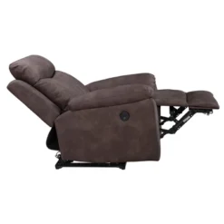 FC Design Modern Power Recliner Chair With USB Charging Port And Pillow Top Arms Palomino Fabric Single Seat Reclining Sofa -Lush Living Store GUEST 042b8c2e 686c 4cfa 9dfc 52bd05e84508
