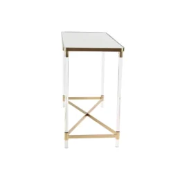 Modern Acrylic Console Table Gold - Olivia & May -Lush Living Store GUEST 04a8cb25 3784 4657 94ff 19381392cd3e