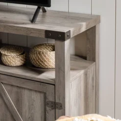 2 Door Farmhouse Highboy TV Stand For TVs Up To 65" Gray Wash - Saracina Home 27 2 Door Farmhouse Highboy TV Stand For TVs Up To 65" Gray Wash - Saracina Home -Lush Living Store GUEST 06469eca 2eb6 4660 87fa 2c2d533f27d1