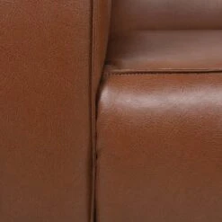 Goyette Contemporary Faux Leather Club Chair Cognac Brown/Dark Walnut - Christopher Knight Home -Lush Living Store GUEST 06551191 74fe 4a9e 8331 da0dd00a489a