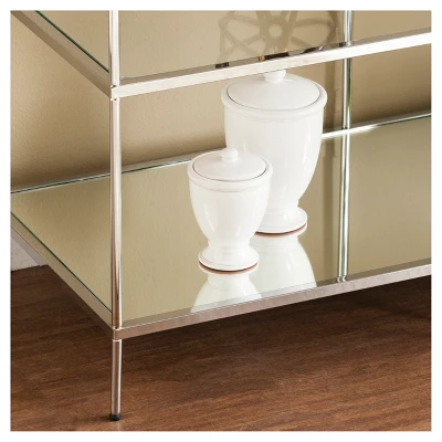 Benton Glam Mirrored Console Table - Chrome - Aiden Lane 4 Benton Glam Mirrored Console Table - Chrome - Aiden Lane - Image 2