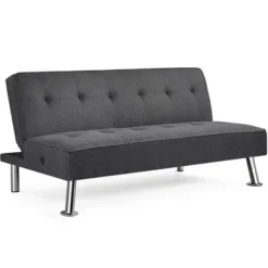 Yaheetech Modern Fabric Convertible Futon Sofa Bed With USB Ports -Lush Living Store GUEST 065cf007 cb9c 4b73 98ac 1aaf8b1e0d6b