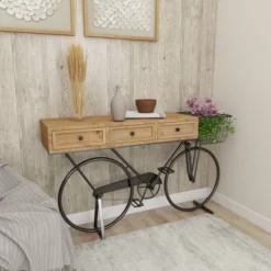 Farmhouse Metal Console Table Red - Olivia & May -Lush Living Store GUEST 0665f288 d81a 44f9 8705 adb2bd847f22