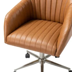 Luca Vegan Leather Height-adjustable Ergonomic Office Chair With Elegant Channel Design Task Chair| ARTFUL LIVING DESIGN -Lush Living Store GUEST 06ad628e 89f9 414d a268 c31161c60085