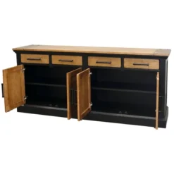 Toulouse Storage Credenza Honey/Black - Martin Furniture -Lush Living Store GUEST 06d3a970 304c 4aae 8518 fe78cc5680ea