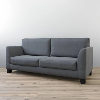 85" Holly Upholstered Flared Arm Sofa Charcoal - Brookside Home 6 85" Holly Upholstered Flared Arm Sofa Charcoal - Brookside Home - Image 4