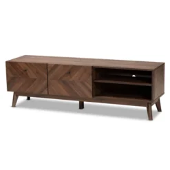 Hartman Wood TV Stand For TVs Up To 60" Walnut Brown - Baxton Studio -Lush Living Store GUEST 0779c89e b2d6 4c56 bf41 18899921a4d1