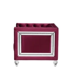 67" Heibero Sofa Burgundy Velvet - Acme Furniture -Lush Living Store GUEST 078c8cea b096 47b2 a59b d0df06bcbc75