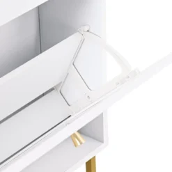 23.6" Rattan Modern Shoe Cabinet With 2 Flap Drawers - ModernLuxe -Lush Living Store GUEST 085fe0a0 102d 4b9a b7a9 cc257c1634b2