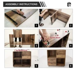 Year Color Wood Mobile Lateral Filing Cabinet With 2 Drawers, 2 Open Compartments, And Wheels For Home Office, Study, Living Room, And Bedroom 11 Year Color Wood Mobile Lateral Filing Cabinet With 2 Drawers, 2 Open Compartments, And Wheels For Home Office, Study, Living Room, And Bedroom -Lush Living Store GUEST 086b40ef f67b 4ce0 8079 72ccdb622046