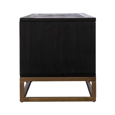 Dogafte Reclaimed Wood TV Stand For TVs Up To 63" Black - Aiden Lane 7 Dogafte Reclaimed Wood TV Stand For TVs Up To 63" Black - Aiden Lane - Image 5