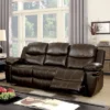 Orvis Bonded Leather Reclining Sofa Brown - HOMES: Inside + Out -Lush Living Store GUEST 089a7399 63e1 4304 9374 dfd23a32f03c