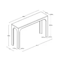 Thetford Console Table Gray - Threshold™ Designed With Studio McGee -Lush Living Store GUEST 094e781e 9ba9 4573 90e2 20870689eed5