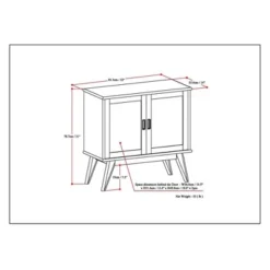 32" Tierney Solid Hardwood Mid Century Low Storage Cabinet Medium Auburn Brown - WyndenHall 13 32" Tierney Solid Hardwood Mid Century Low Storage Cabinet Medium Auburn Brown - WyndenHall -Lush Living Store GUEST 09b0e93c bbc5 48d1 9569 3e576a030184