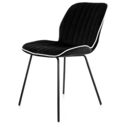 Elama 2 Piece Velvet Tufted Chair In Black With Black Metal Legs 16 Elama 2 Piece Velvet Tufted Chair In Black With Black Metal Legs -Lush Living Store GUEST 09bd398f 80f7 4f5b a5ea 1e600b0b2704