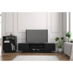 Galleri TV Stand For TVs Up To 80" Black - Nexera -Lush Living Store GUEST 09e10ad9 5e97 45db b6cd aa3af6471056