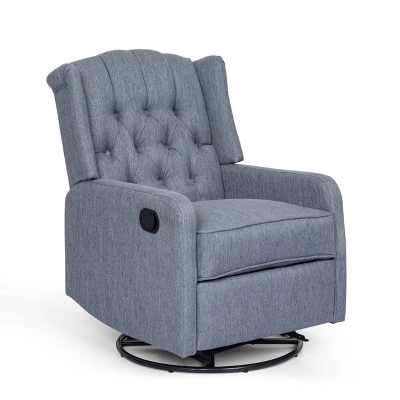 Mohaven Contemporary Tufted Wingback Swivel Recliner - Christopher Knight Home 11 Mohaven Contemporary Tufted Wingback Swivel Recliner - Christopher Knight Home - Image 9