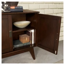 32" Tierney Solid Hardwood Mid Century Low Storage Cabinet Medium Auburn Brown - WyndenHall 10 32" Tierney Solid Hardwood Mid Century Low Storage Cabinet Medium Auburn Brown - WyndenHall -Lush Living Store GUEST 0a502942 795f 4542 b181 627c9dbfbeaf
