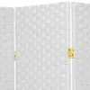 7 Ft. Tall Woven Fiber Room Divider - White (8 Panel) 2 7 Ft. Tall Woven Fiber Room Divider - White (8 Panel) -Lush Living Store GUEST 0a902dc0 c3cb 4c79 b4dd 095a003ba927