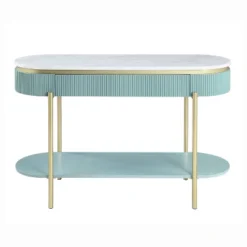 Cartehena Faux Marble Sofa Table With Drawer - HOMES: Inside + Out -Lush Living Store GUEST 0aa0cd3a 004f 486a 91c1 865e564ef54b