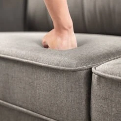 56.7" Sayan Loveseat Sofa With USB Sand Gray - Zinus -Lush Living Store GUEST 0b8bee3f 6693 421e b351 8c4b7042680f