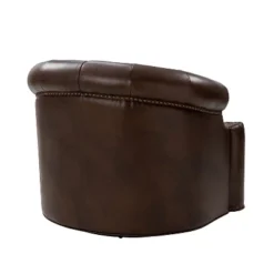 Flavio 32.75'' Wide Genuine Leather Swivel Chair | ARTFUL LIVING DESIGN -Lush Living Store GUEST 0cb848e8 2317 4ba6 b386 ee31bff083b2