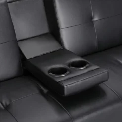 Yaheetech Convertible Faux Leather Sofa Bed Futon With Armrest -Lush Living Store GUEST 0d760525 ceb4 44fc 822a dd23461cbb55