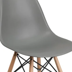 Flash Furniture Elon Series Plastic Chair With Wooden Legs -Lush Living Store GUEST 0dc554e9 2c3e 4e7c 92c9 313a7062fb79