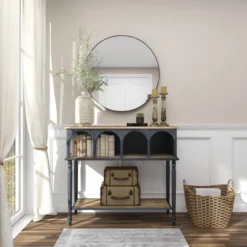 Farmhouse Wood Console Table Black - Olivia & May -Lush Living Store GUEST 0dca191c 98ce 46a5 95f1 a53beeca895a