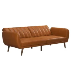 Brittany Futon Convertible Sofa Faux Leather - Novogratz -Lush Living Store GUEST 0dd2dc0f a9f3 45b4 9d8e 726efcb925ac