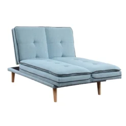 72" Savilla Sectional Sofa Blue Linen/Oak Finish - Acme Furniture 17 72" Savilla Sectional Sofa Blue Linen/Oak Finish - Acme Furniture -Lush Living Store GUEST 0dfe6995 3477 40d9 978a 12c2e4a9a8fb