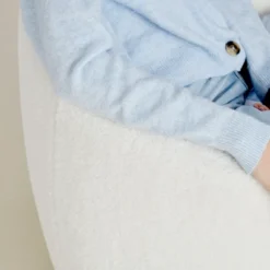 Bella Swivel Barrel Chair,2 Size Soft Touch Upholstered White Teddy Swivel Chair, Armrest 360° Swivel Nursery Chair-Maison Boucle -Lush Living Store GUEST 0e0f751b ea61 430e 8a65 f9afd95e9bd0