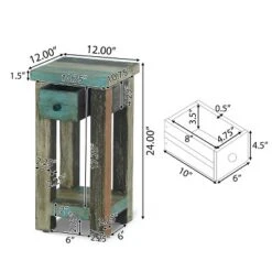 Meader Boho Handmade Distressed Mango Wood End Table - Christopher Knight Home -Lush Living Store GUEST 0e14e688 c618 419f 9489 c565a0ea78de