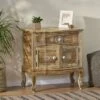 Culloden Handcrafted Boho Mango Wood Cabinet Natural/White - Christopher Knight Home -Lush Living Store GUEST 0e242808 da94 4262 83e6 6b29051bb592