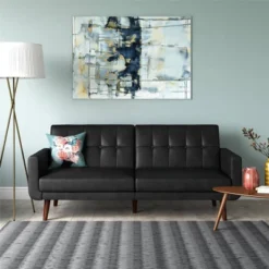 Fiore Modern Futon Faux Leather - Room & Joy -Lush Living Store GUEST 0e78b3de cd7a 46b2 bd9c 6c6dd907cef0