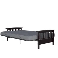 Full Brixen Wood Arm Metal Futon Frame With 6" Mattress - Room & Joy -Lush Living Store GUEST 0e9ab4ee edd0 45cf b6b2 e7516c67346b