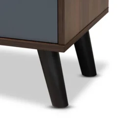 Clapton Multi Toned Wood TV Stand For TVs Up To 75" Gray/Brown - Baxton Studio -Lush Living Store GUEST 0ea88e6b 2a30 4824 b392 2fed5a9f5673