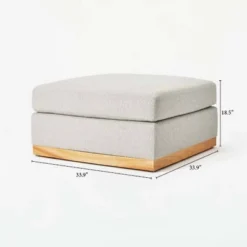 Woodland Hills Modular Sectional Ottoman Light Gray - Threshold™ Designed With Studio McGee -Lush Living Store GUEST 0ed068aa 7686 4196 a244 18c08b84b454