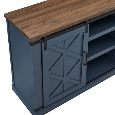 58" TV Stand For TVs Up To 65" Navy - Home Essentials 9 58" TV Stand For TVs Up To 65" Navy - Home Essentials - Image 7